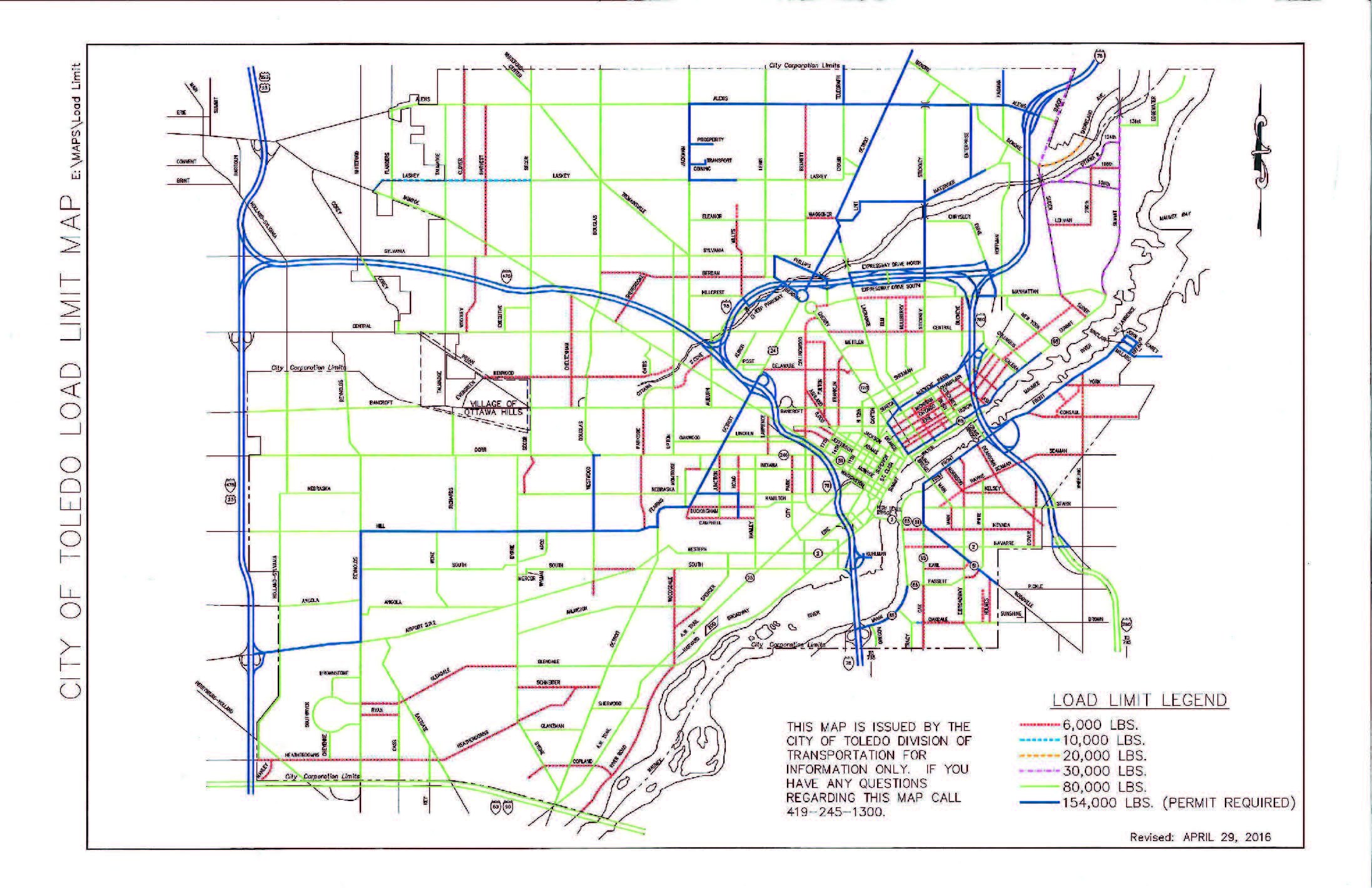 City of Toledo Approved Truck Routes
